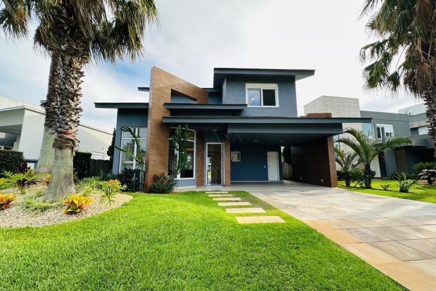 Casa em Condomínio à venda com 190m², 3 quartos, 3 suítes, 1 vaga no bairro Condomínio Enseada Lagos em Xangri-Lá - Foto 1